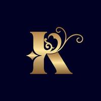 jewelry logo design K ORNATE vector