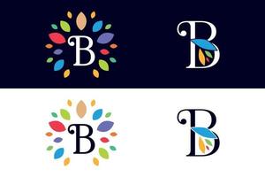 logo design letter B vector art