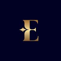 jewelry logo design E vector
