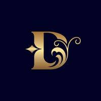 jewelry logo design D ORNATE vector