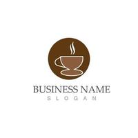 coffee cup logo template vector icon