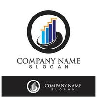 Business finance logo template vector