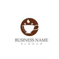 coffee cup logo template vector icon