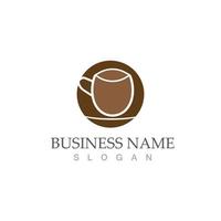 coffee cup logo template vector icon