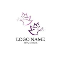 Butterfly logo icon vector design