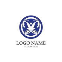 Butterfly logo icon vector design
