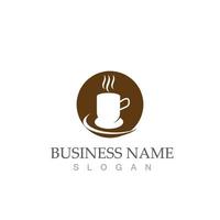 coffee cup logo template vector icon