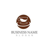 coffee cup logo template vector icon