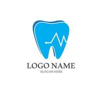 Ilustración de vector de plantilla de logotipo dental