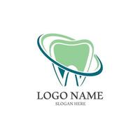 Ilustración de vector de plantilla de logotipo dental