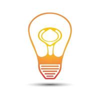 light bulb symbol icon vector