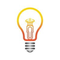 light bulb symbol icon vector