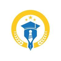 Education logo template vector