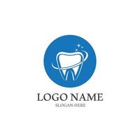 Ilustración de vector de plantilla de logotipo dental