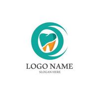 Ilustración de vector de plantilla de logotipo dental