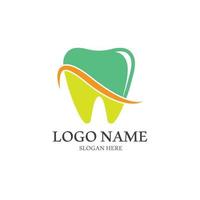 Ilustración de vector de plantilla de logotipo dental