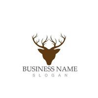 deer head logo icon design vector symbol illustration