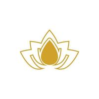 Beauty vector lotus icon
