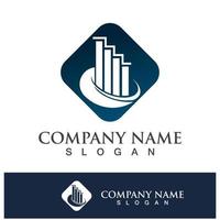 Business finance logo template vector