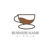 coffee cup logo template vector icon