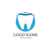 Ilustración de vector de plantilla de logotipo dental