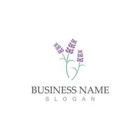 fresh lavender logo vector template