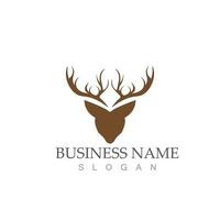 deer head logo icon design vector symbol illustration