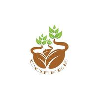 coffee bean icon vector illustration