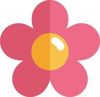 Pink flower, illustration, vector, on a white background. vector