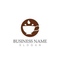 coffee cup logo template vector icon