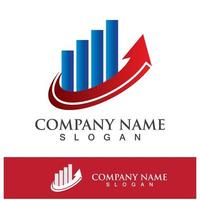 plantilla de logotipo de finanzas empresariales vector