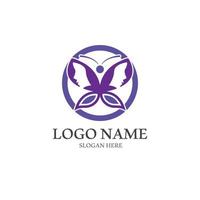 Butterfly logo icon vector design