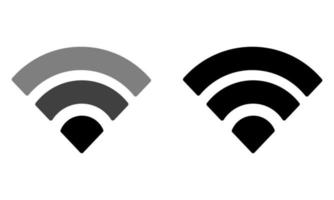 WIFI icon on white background. Vector illustration.