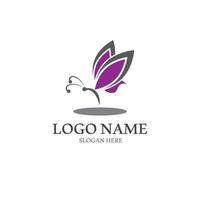 Butterfly logo icon vector design