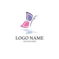 Butterfly logo icon vector design