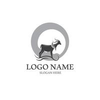 Goat logo template vector icon