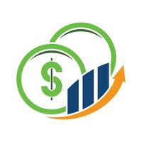 Business finance logo template vector