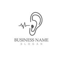 Hearing Logo Template vector