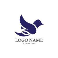 Dove bird logo vector design