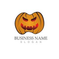 halloween logo vector illustration icon