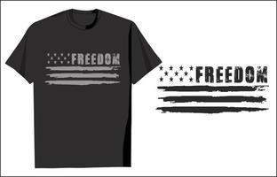 Freedom 4th Of July T Shirt Design vector