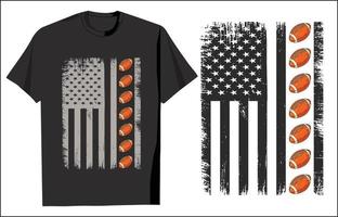 American Football T Shirt Design vector