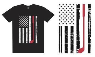 diseño de camiseta de golf de disco con bandera de estados unidos vector