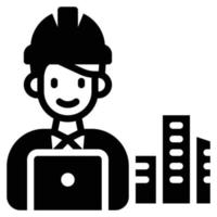 architect icon vector illustration . education . technology