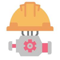 engineering icon flat color, technology , education vector