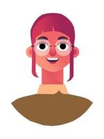 icono de avatar de niña vector