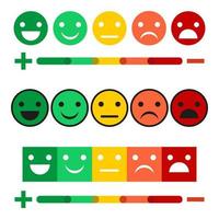 Emotion illustration with rating vector