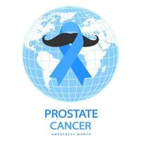 ilustración de cáncer de próstata. vector
