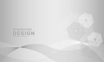 Gray and white geometric abstract lines diagonal blend technology vector banner web background design