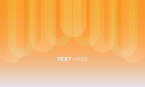 diseño de fondo de vector de tecnología brillante moderna mínima línea abstracta naranja